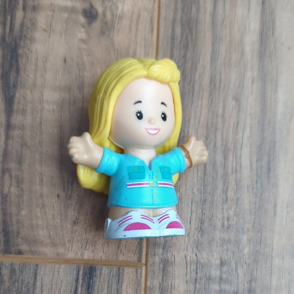 Blonde Girl Toy Doll in Turquoise Outfit - Kids Dolls